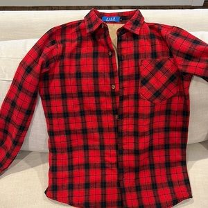 Lined Flannel Shirt. Boys size large